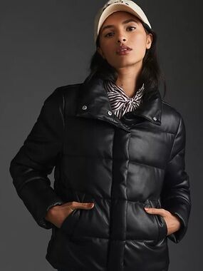 Avec Les Filles Black Puffer Jacket L